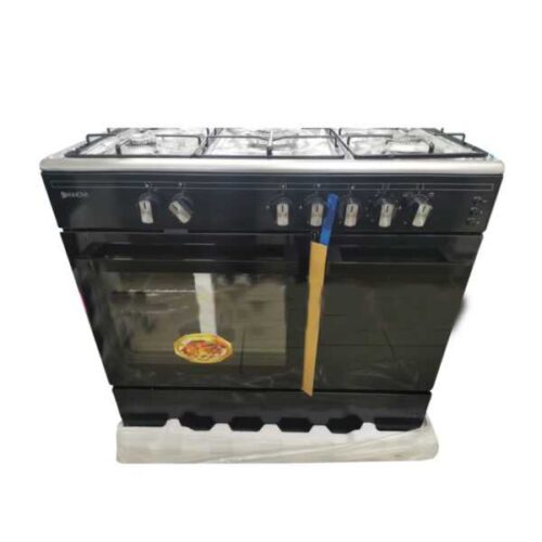 Innova IN-999 cooker – 60 * 90 5 burners – Automatic Gas Door – BLACK – 06 Months Guaranteed