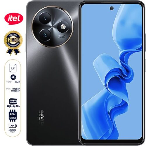 itel S24 Smartphone – 128GB – 8GB (4GB + 4GB) RAM – 6.6″ – Dual Nano SIM – 108MP + 0.08MP/8MP – 5000mAh – 12 month warranty